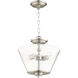 Dunbar 2 Light 13 inch Satin Nickel Dual Mount Ceiling Light