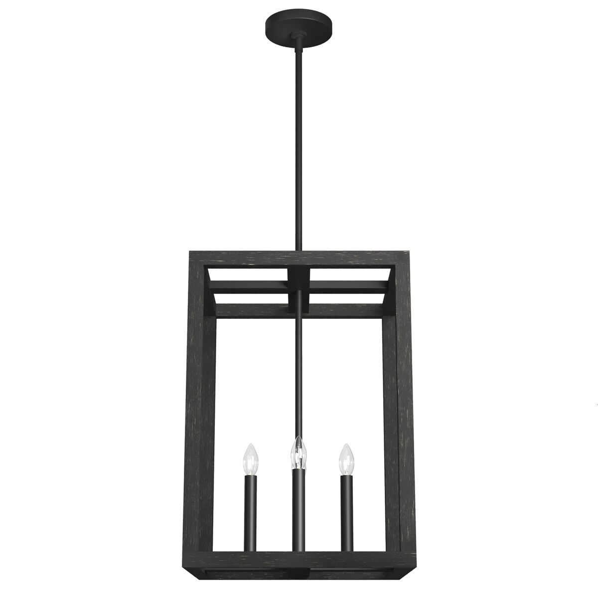 Squire Manor 4 Light 15 inch Matte Black Pendant Ceiling Light