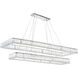 Felicity LED 52 inch Chrome Pool Table Light Ceiling Light