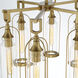 Yasmin 6 Light 20 inch Aged Gold Outdoor Chandelier