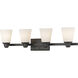 Kayla 4 Light 30.38 inch Bronze Vanity Wall Light