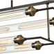North By North East 8 Light 40 inch Oil Rubbed Bronze Linear Chandelier Ceiling Light