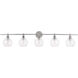 Collier 5 Light 47 inch Chrome Wall sconce Wall Light