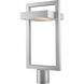 Luttrel LED 21.63 inch Silver Outdoor Post Mount Fixture