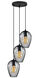 Newtown 3 Light 15.75 inch Matte Black Multi Light Pendant Ceiling Light
