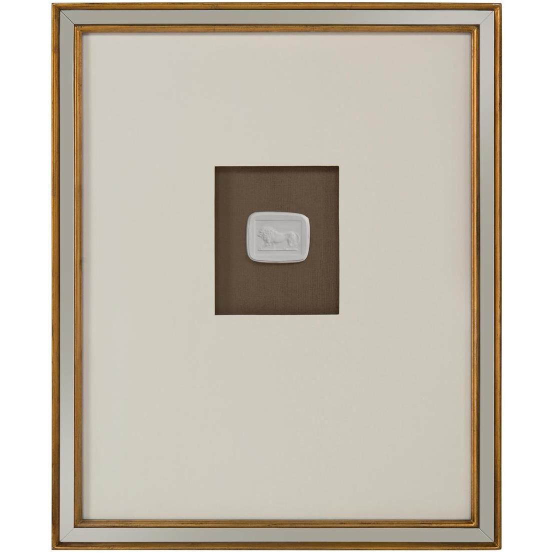 Mahogany Intaglio Vi Wall Decor, 3D