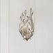 Broche Bath Wall Light in Antique Silver