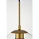 Huntington 1 Light 9.8 inch Brass Pendant Ceiling Light