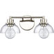 Julian Vanity Light Wall Light in Polished Nickel