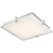 Matrix LED 12.2 inch Chrome Flush Mount Ceiling Light