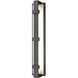 Crossroads 2 Light 24 inch Charcoal Black Outdoor Sconce