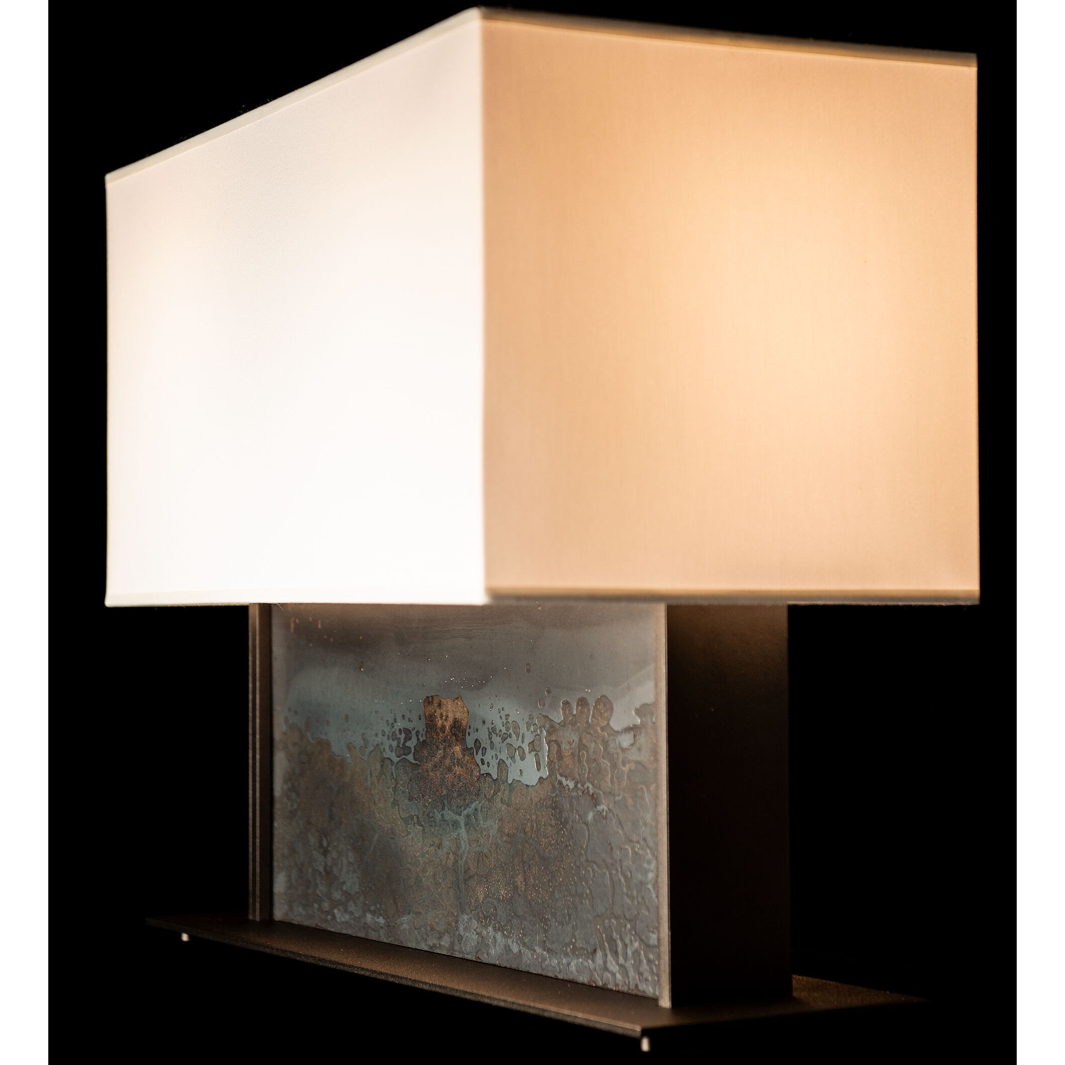 Horizon 20.6 inch 60.00 watt Oil Rubbed Bronze and Clear Steel Console Lamp Portable Light