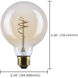 Lumos LED G30 E26 5.5 watt 120 2000K LED, LED Filament