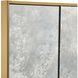 Rally 81.38 X 49.25 inch Plated Antique Brass Mirror