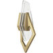 Down the Wrong Path 1 Light 9.5 inch Brass Kisser Wall Sconce Wall Light