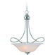 Cordova 3 Light 21 inch Satin Nickel Pendant Ceiling Light in Faux Alabaster Glass