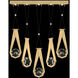 Aria 10 Light 43 inch Gold Pendant Ceiling Light