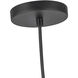 Marco LED 15.75 inch Black/Opal Glass Pendant Ceiling Light