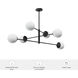 Hepburn 6 Light 32.75 inch Matte Black Chandelier Ceiling Light, Extra Large