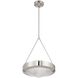 Agate 3 Light 15 inch Polished Nickel Pendant Ceiling Light