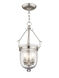 Jefferson 3 Light 10 inch Brushed Nickel Chain Lantern