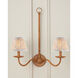 Lenore Gold and Brown and Ivory 6 inch Tapered Chandelier Shade