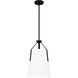 Faye 1 Light 11.25 inch Matte Black Mini Pendant Ceiling Light