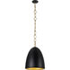 Alora Mood Grant 1 Light 14 inch Matte Black Pendant Ceiling Light