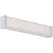Svelte LED 16.5 inch Chrome Bath Vanity & Wall Light in 2700K, dweLED