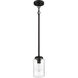 Crosspoint 1 Light 5 inch Espresso Outdoor Pendant