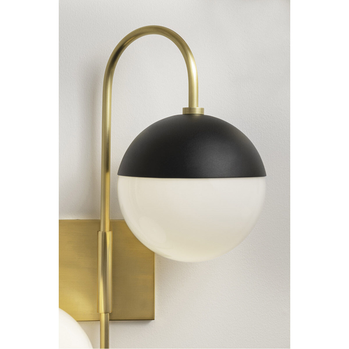 Renee 2 Light Aged Brass / Black Wall Sconce Wall Light