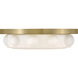 Zoey LED 14 inch Lacquered Brass Flush Mount Ceiling Light