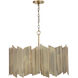 Xavier 4 Light 27 inch Aged Brass Pendant Ceiling Light