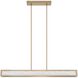 Courtney LED 48 inch Champagne Gold Linear Chandelier Ceiling Light