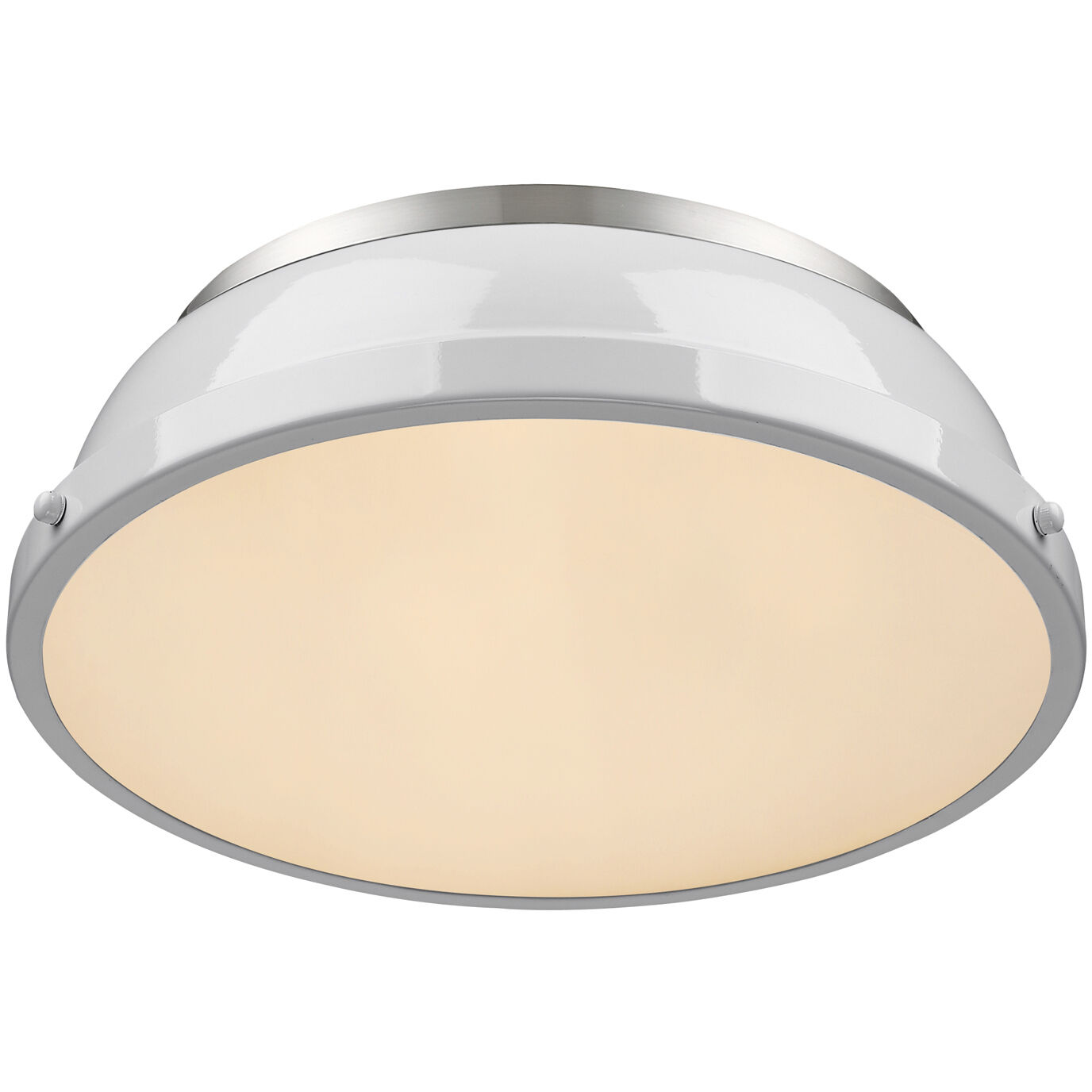 Yep Duncan 2 Light 14 inch Pewter Flush Mount Ceiling Light in White, Damp
