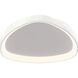 Pyra 1 Light 22 inch White Flushmount Ceiling Light