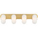 Heathcote 4 Light 32 inch Legacy Brass Vanity Light Wall Light