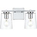 Kacey 2 Light 14 inch Chrome Bath Sconce Wall Light
