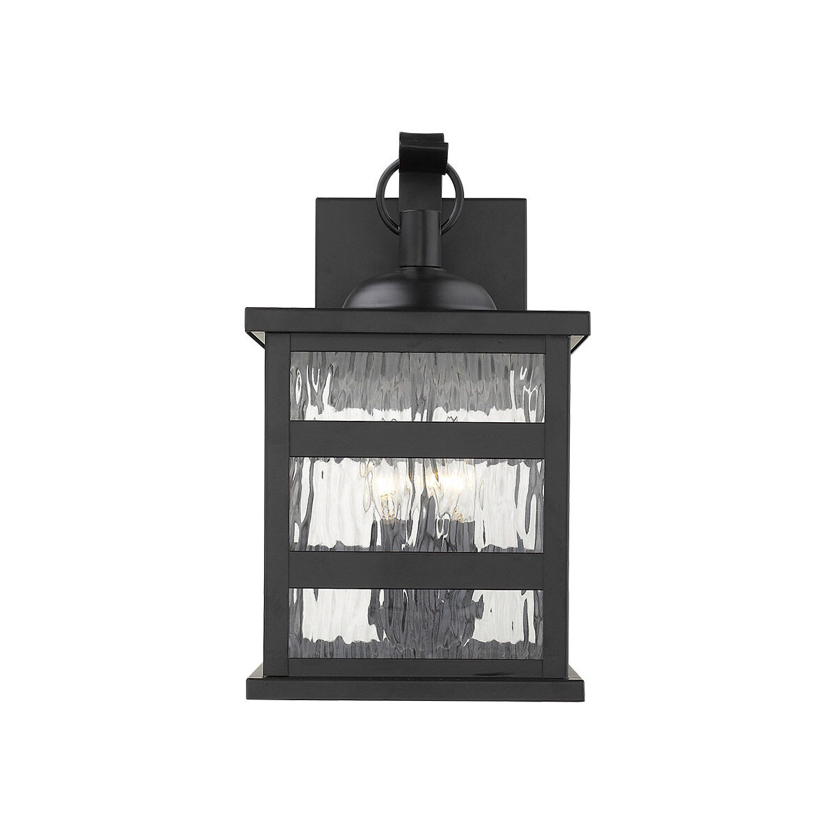 Morris 3 Light 16 inch Matte Black Exterior Wall Mount