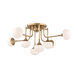 Fleming LED 36.5 inch Aged Brass Semi Flush Ceiling Light