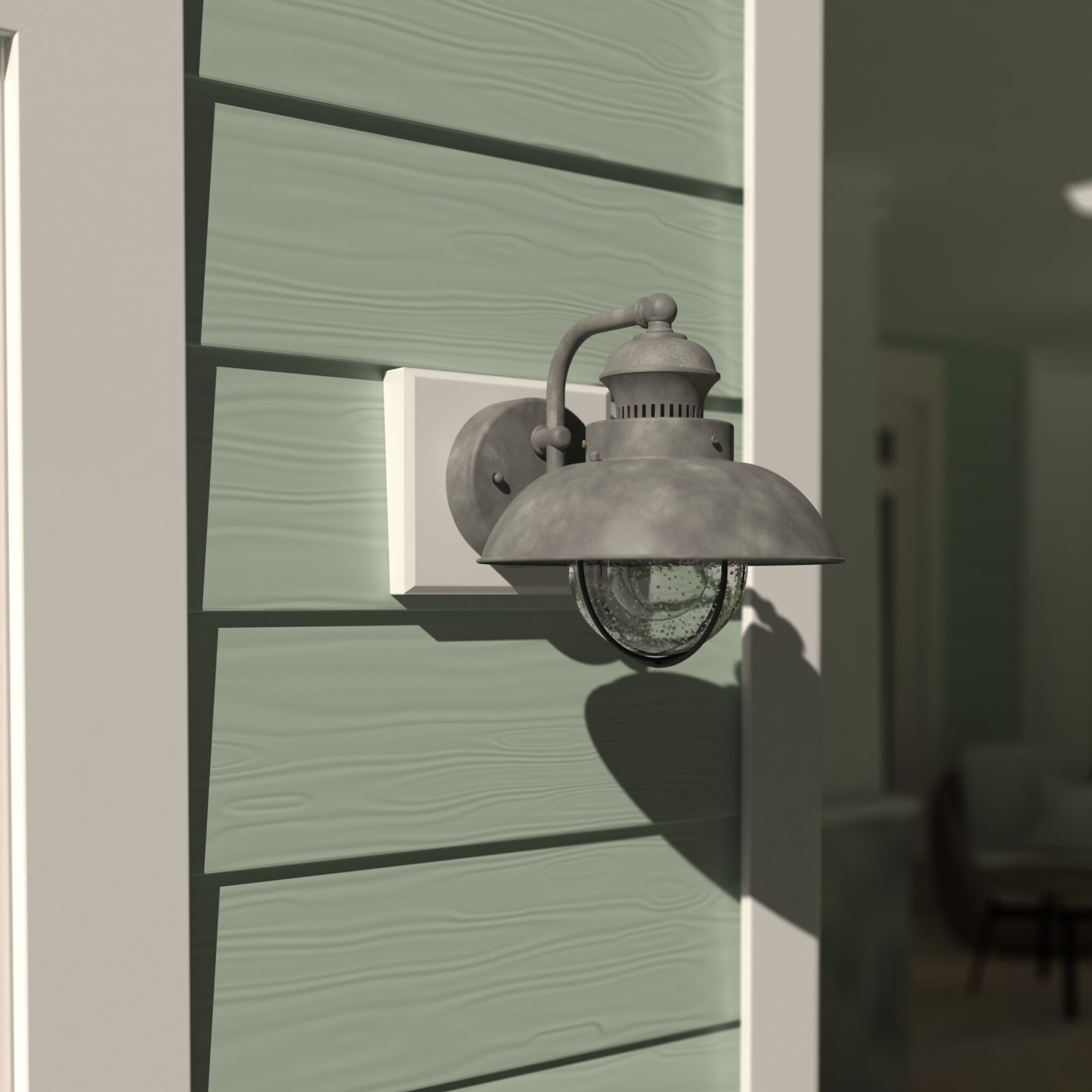 Harwich LED 8 inch Textured Gray Outdoor Wall