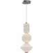 Alora Mood Bijou LED 7.88 inch Brushed Nickel Pendant Ceiling Light