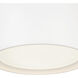 Uma 12 inch White Semi-Flush Mount Ceiling Light