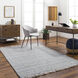 Sara 120 X 96 inch Light Slate Rug, Rectangle