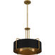 Hanley 4 Light 20 inch Aged Brass Pendant Ceiling Light