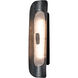 Shield LED 7 inch Black and Clear Steel ADA Wall Sconce Wall Light