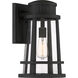 Dunham 1 Light 16 inch Earth Black Outdoor Wall Lantern