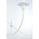 Rohan 6 Light 54 inch White Chandelier Ceiling Light