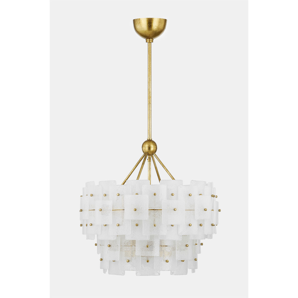 Jacik 6 Light 24 inch Vintage Gold Leaf Chandelier Ceiling Light