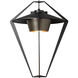 Stellar 1 Light 23.5 inch Coastal Black/Coastal Dark Smoke Outdoor Sconce, Large